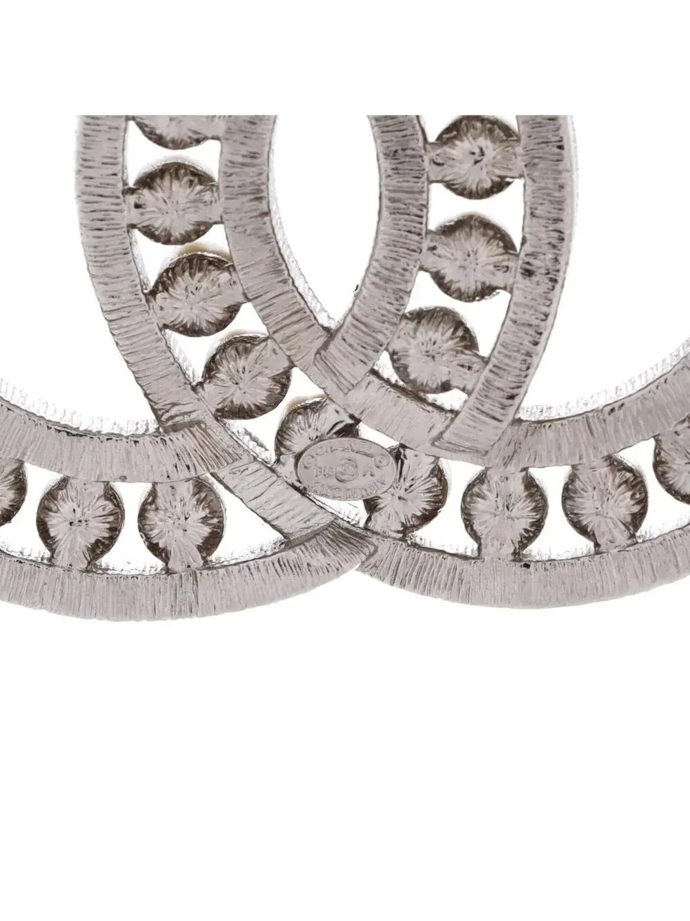 Chanel Cc Brooch Metal With Crystals #259248C82B